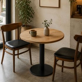 Noords NRD-600025K Bistro Yuvarlak Ahşap Masa Tablası