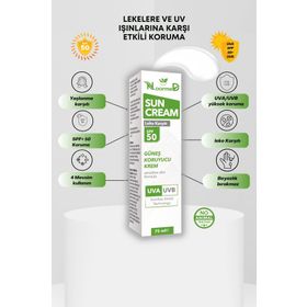 Noormed Sun Cream SPF 50 Tüm Ciltler İçin Leke ve Yaşlanma Karşıtı 75 ml Güneş Kremi