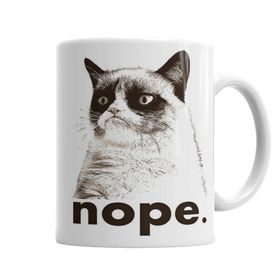 Nope Kedi Porselen Kupa Bardak
