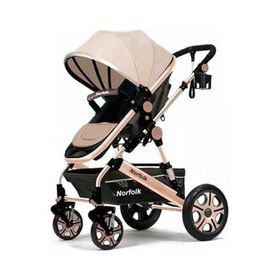 Norfolk Baby Voyage Comfort Air Luxury Çift Yönlü Bebek Arabası siyah -pembe