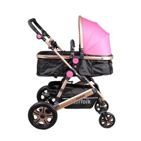 Norfolk Voyage Air Luxury Pembe Travel Sistem Bebek Arabası