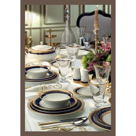 Noritake Crestwood Cobalt Gold 85 Parça Yemek Takımı