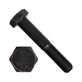 Norm 12x100 mm 8.8 Yarım Paso 931 Siyah 3 Adet Altı Köşe Çelik Civata