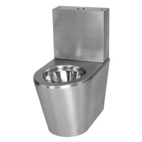 Normo Paslanmaz Çelik Engelli P Çıkışlı Rezervuar Taharet Çubuksuz 370x700x800 mm Klozet