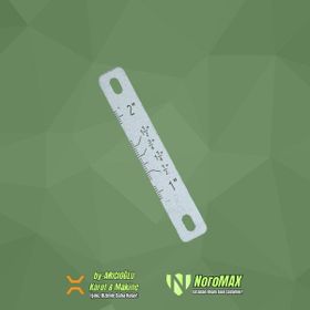 Noromax 1/2-2 inç Tezgah Pafta Alüminyum Ölçü Levhası