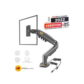 North Bayou F80 17-30 Tek Kol Amortisörlü Stand Lcd-Led Monitör Tutucu Askı Aparatı