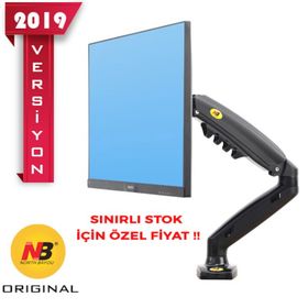 North Bayou NB F80 Amortisörlü 17-27'' Masa Üstü Monitör Tutucu