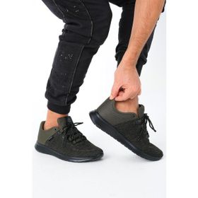 North of Wild 45001 Mustang Tekstil Ultra Comfort Memory Foam Haki Erkek Spor Ayakkabı