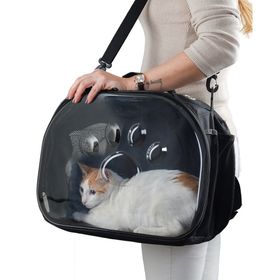 Northern Fashion Siyah File Kedi Taşıma Çantası