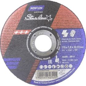 Norton Starline 115 x 1.0 x 22.23 mm 25 Adet Metal Kesici Disk