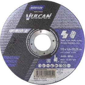 Norton Vulcan 115 x 1.0 x 22.23 mm 100 Adet Metal Kesici Disk