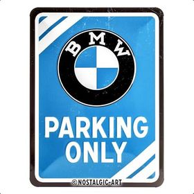 Nostalgic Art Bmw Parking Only Retro Metal Duvar Panosu