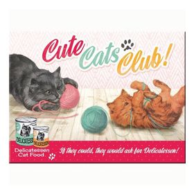 Nostalgic Art Cute Cats Club Magnet