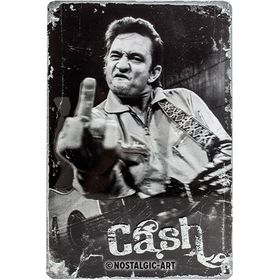 Nostalgic Art Johnny Cash-Finger Retro Metal Duvar Panosu