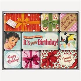 Nostalgic Art Say It Happy Birthday Magnet Set