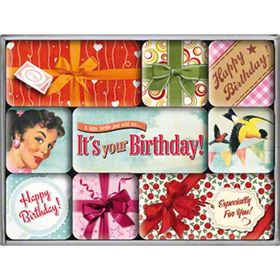 Nostalgic Art Say It Happy Birthday Magnet Set