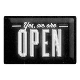 Nostalgic Art Yes, We Are Open Retro Metal Duvar Panosu