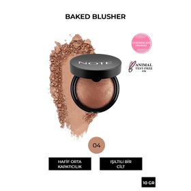 Note Baked Işıltılı Highlighter 04 Deeply Bronze Allık