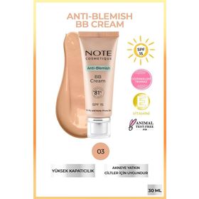 Note BB Krem Anti-Blemish 03 Natural Beige Fondöten