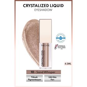 Note Crystalized Liquid Eyeshadow 10 Sand Whisper Göz Farı