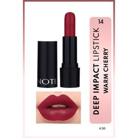 Note Deep Impact 14 Warm Cherry Kremsi Dokulu Yarı Parlak Ruj