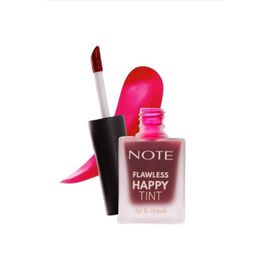 Note Flawless Happy Tint Lip & Cheek 02 Wild Cherry Mor Likit Allık