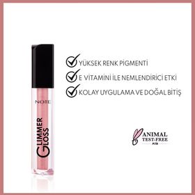 Note Glimmer Gloss 20 Sugar Baby Işıltılı Nemlendirici Dudak Parlatıcısı