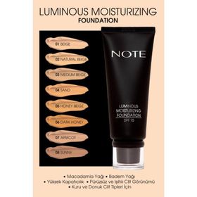 Note Luminous Moisturizing 02 Fondöten