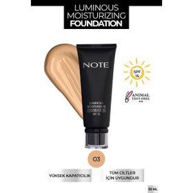 Note Luminous Moisturizing 03 Fondöten