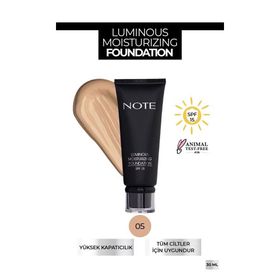 Note Luminous Moisturizing 05 Honey Beige Fondöten