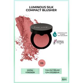 Note Luminous Silk Compact Blusher 06 Sandy Pink Allık