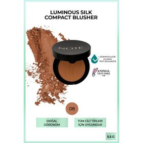Note Luminous Silk Compact Blusher 08 Bronze Show Allık