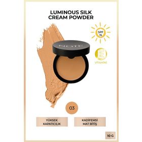 Note Luminous Silk Patakrem 03 Medium Beige Cream Powder