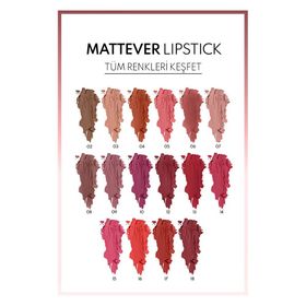 Note Mattever No: 02 Spring Dress Kahverengi Yarı Mat Saten Bitişli Ruj
