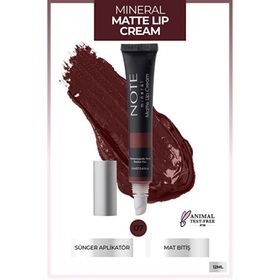 Note Mineral Yarı Mat Bitişli 07 Brownight Likit Ruj