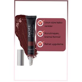 Note Mineral Yarı Mat Bitişli 07 Brownight Likit Ruj
