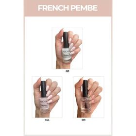 Note Nail Flawless 3'lü French Pembe Oje Seti