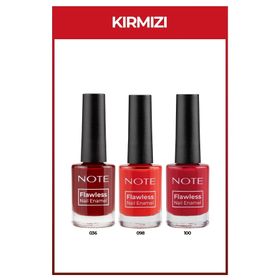Note Nail Flawless 3'lü Kırmızı Oje Seti