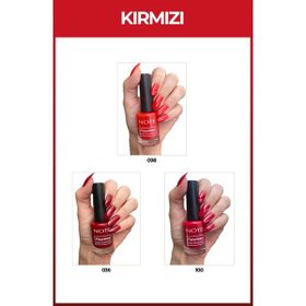 Note Nail Flawless 3'lü Kırmızı Oje Seti