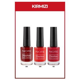 Note Nail Flawless 3'lü Kırmızı Oje Seti