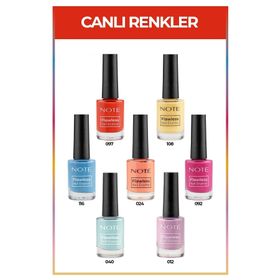 Note Nail Flawless 7'li Canlı Renkler Oje Seti