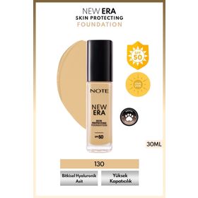 Note New Era Skin Protecting SPF50 130 Nemlendirici Etkili Fondöten