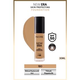 Note New Era Skin Protecting SPF50 180 Nemlendirici Etkili Fondöten