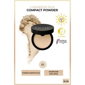 Note Pudra Luminous Silk Compact Beige 01 Pudra