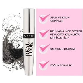 Note Real Look Uzunluk ve Belirginlik Etkili Maskara