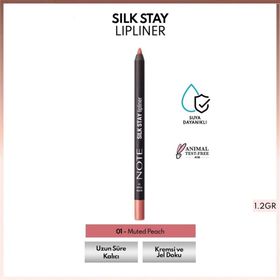 Note Silk Stay Lipliner 01 Muted Peach Suya Dayanıklı İpeksi Dudak Kalemi
