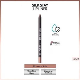Note Silk Stay Lipliner 02 Warm Nude Suya Dayanıklı İpeksi Dudak Kalemi
