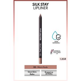Note Silk Stay Lipliner 02 Warm Nude Suya Dayanıklı İpeksi Dudak Kalemi