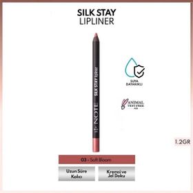 Note Silk Stay Lipliner 03 Soft Bloom Suya Dayanıklı İpeksi Dudak Kalemi