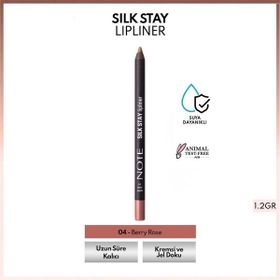 Note Silk Stay Lipliner 04 Berry Rose Suya Dayanıklı İpeksi Dudak Kalemi
